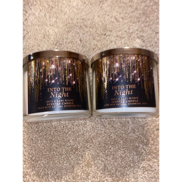 Bath & Body Works Other - bath and body works into the night candles 2x